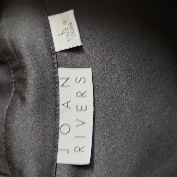 Joan Rivers Black Casual Button Down Shirt - Picture 2 of 3